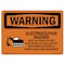 Signmission OSHA Warning Sign, 7" Height, 10" Width, Electrocution Hazard Crane, Landscape, WS-D-L-12595 OS-WS-D-710-L-12595 - alternate 1